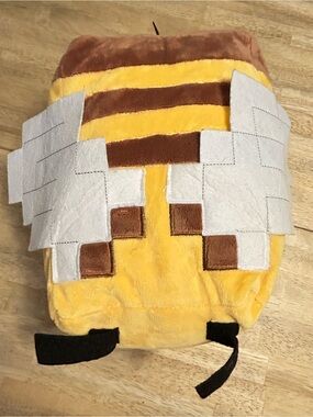 Minecraft Bee Plush Cube Pillow 12” Official Mojang Stuffed Animal